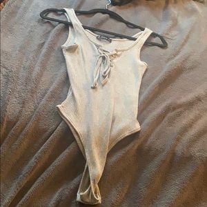 Lace up body suit